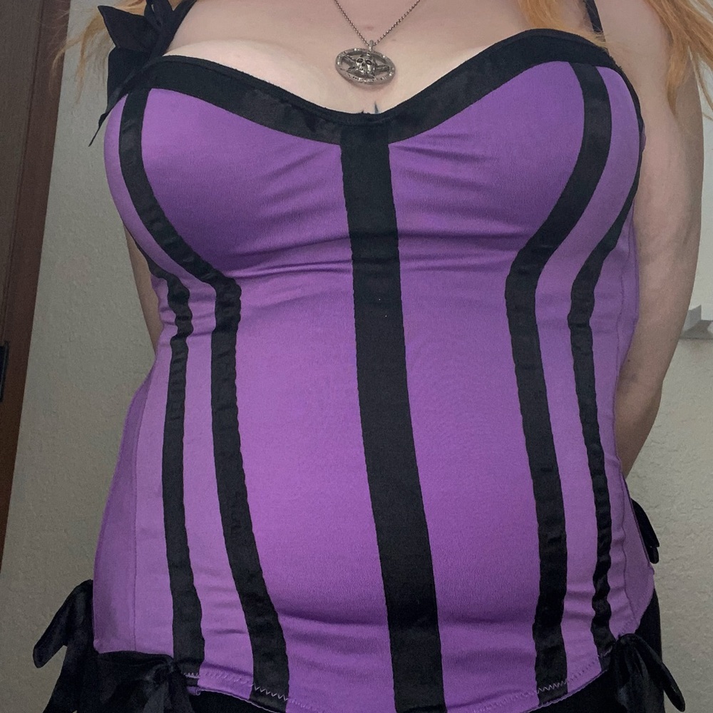 RARE!!! Vintage Morbid Threads lingerie top